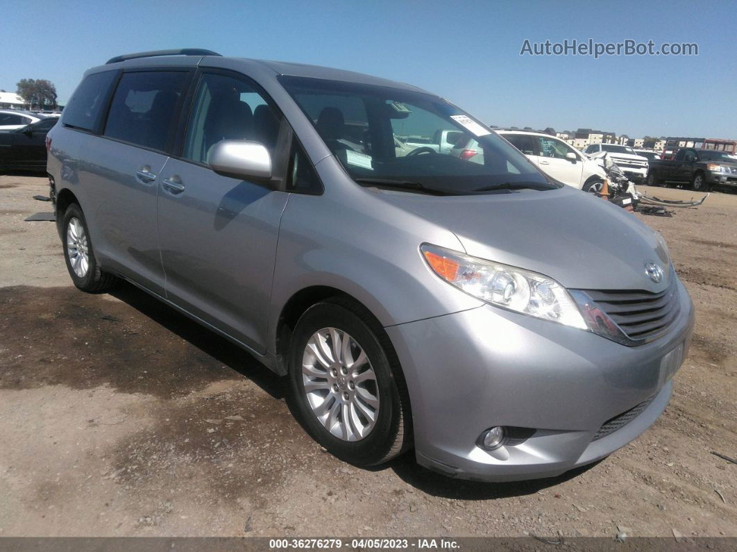 2015 Toyota Sienna Xle/xle Aas/ltd Серебряный vin: 5TDYK3DC7FS573373