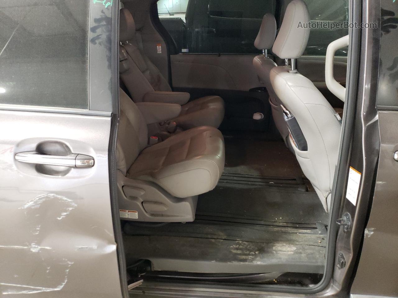 2015 Toyota Sienna Xle Серый vin: 5TDYK3DC7FS592327