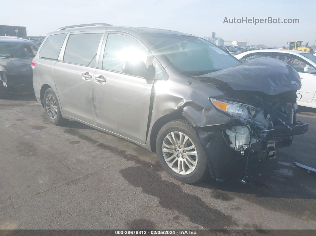 2014 Toyota Sienna Xle V6 8 Passenger Gray vin: 5TDYK3DC8ES434416