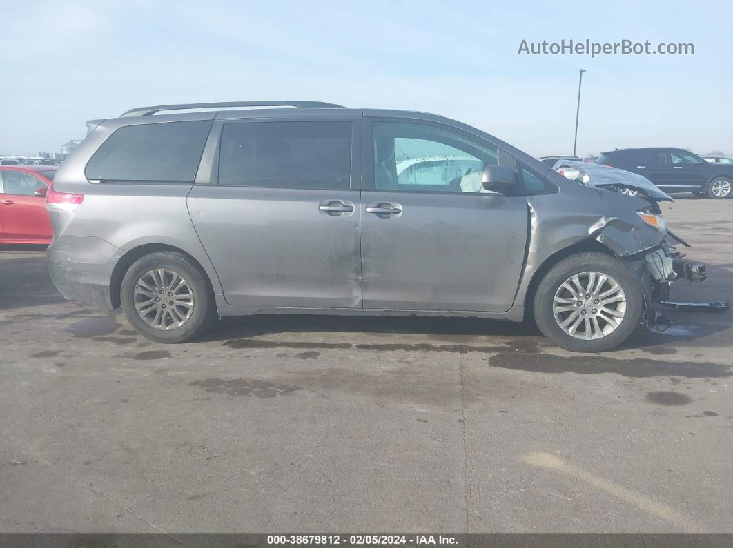 2014 Toyota Sienna Xle V6 8 Passenger Gray vin: 5TDYK3DC8ES434416