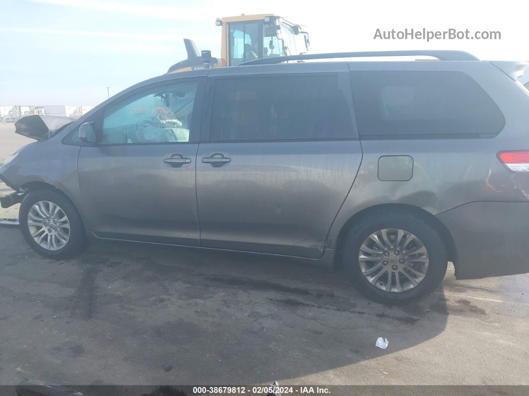 2014 Toyota Sienna Xle V6 8 Passenger Gray vin: 5TDYK3DC8ES434416