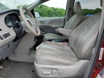 2014 Toyota Sienna Xle Темно-бордовый vin: 5TDYK3DC9ES415518