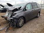 2014 Toyota Sienna Xle Gray vin: 5TDYK3DCXES430254