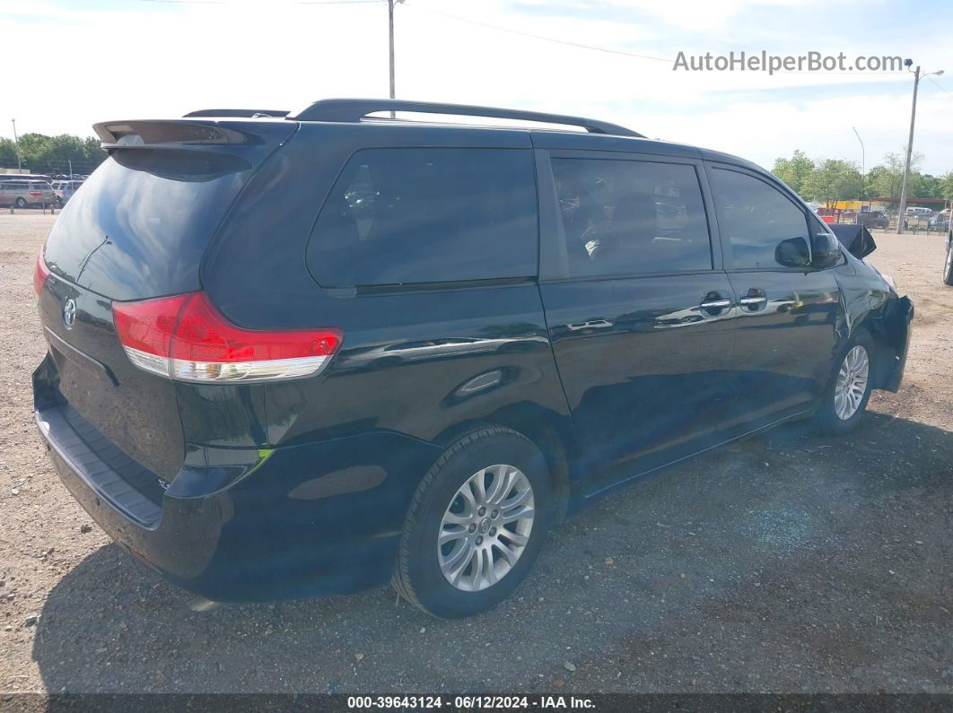 2014 Toyota Sienna Xle V6 8 Passenger Black vin: 5TDYK3DCXES459866