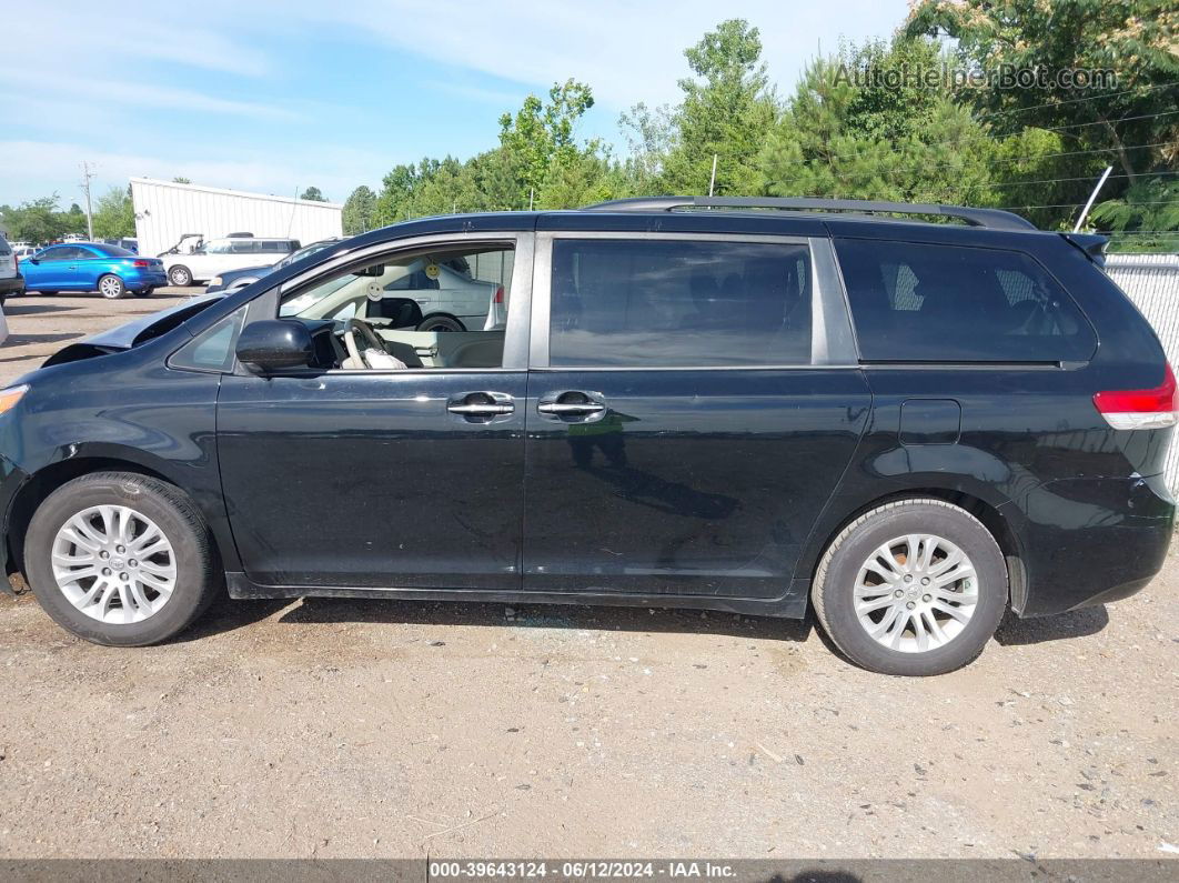 2014 Toyota Sienna Xle V6 8 Passenger Black vin: 5TDYK3DCXES459866