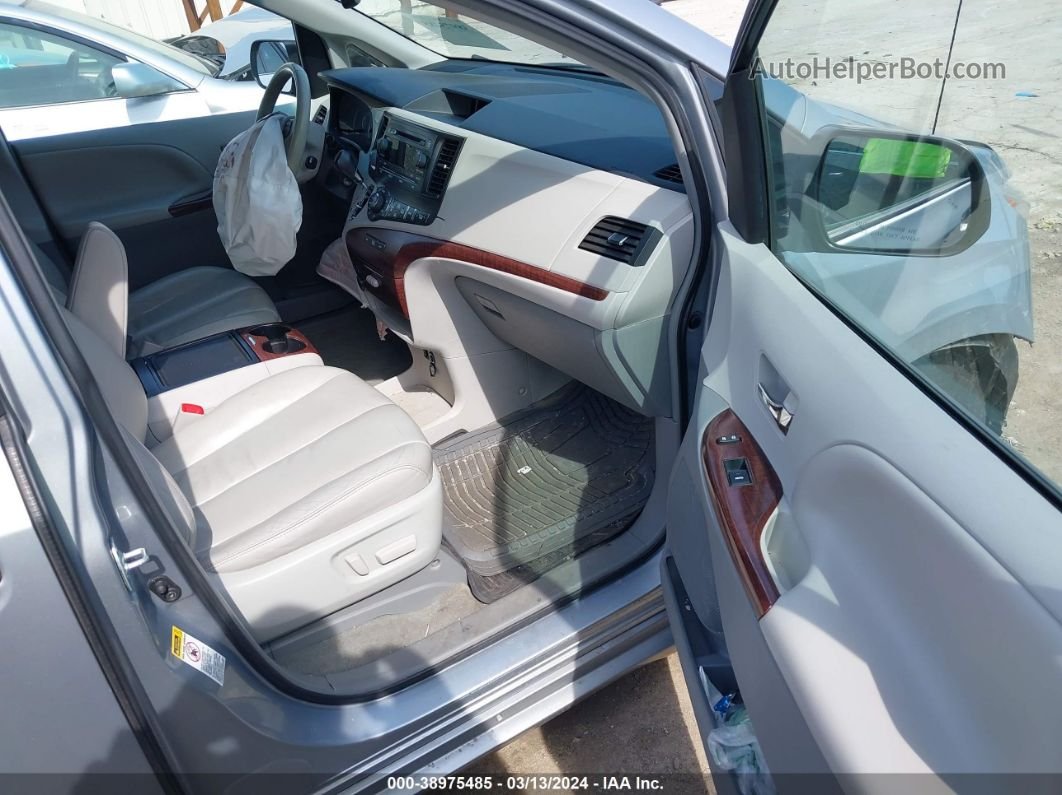 2014 Toyota Sienna Xle V6 8 Passenger Silver vin: 5TDYK3DCXES517135