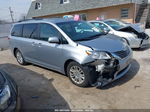 2014 Toyota Sienna Xle V6 8 Passenger Silver vin: 5TDYK3DCXES517135