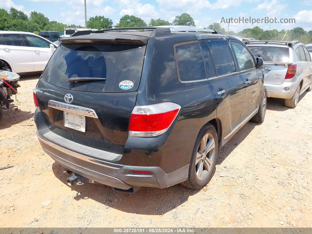 2011 Toyota Highlander Limited V6 Black vin: 5TDYK3EH4BS033614