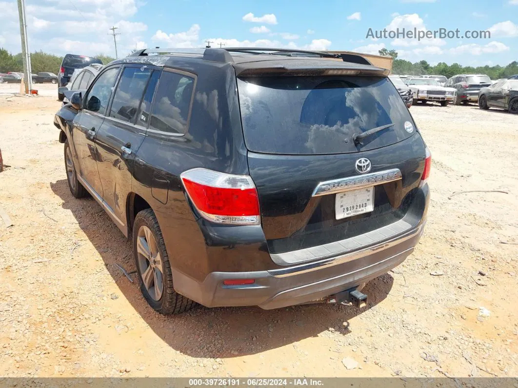 2011 Toyota Highlander Limited V6 Black vin: 5TDYK3EH4BS033614