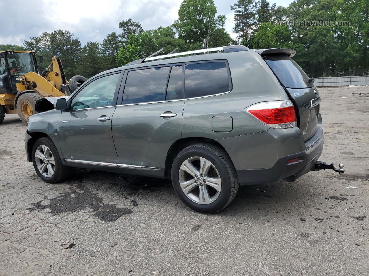 2011 Toyota Highlander Limited Green vin: 5TDYK3EH5BS034707