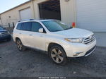 2011 Toyota Highlander Limited V6 White vin: 5TDYK3EH7BS039150