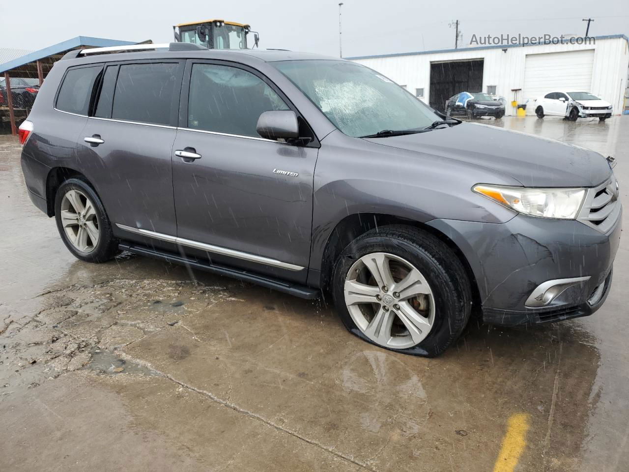 2011 Toyota Highlander Limited Серый vin: 5TDYK3EH8BS049976