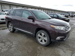 2011 Toyota Highlander Limited Бордовый vin: 5TDYK3EHXBS043922