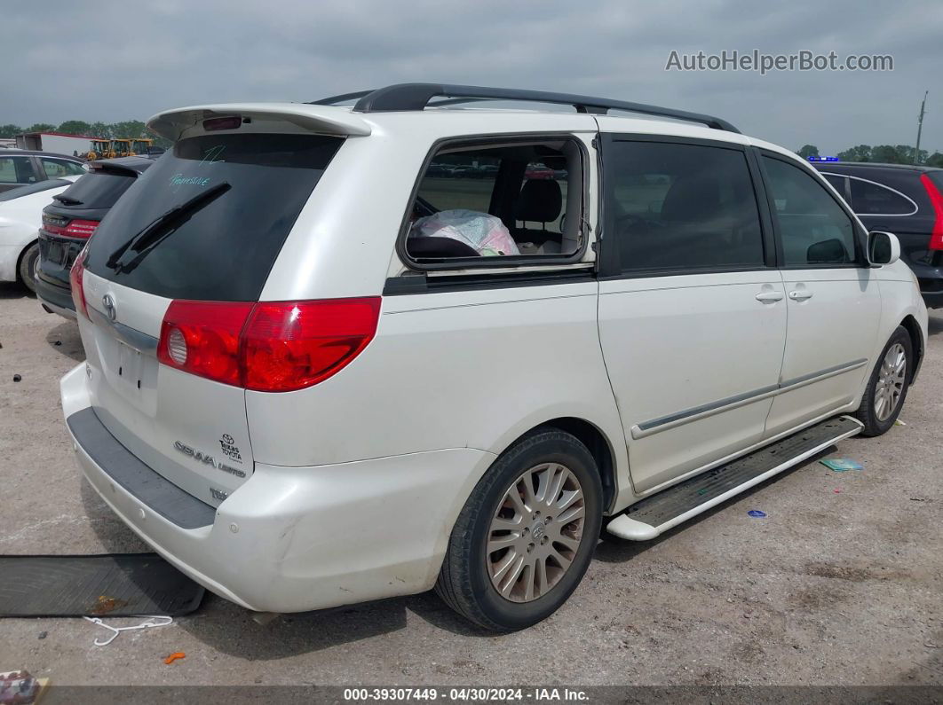 2010 Toyota Sienna Limited White vin: 5TDYK4CC3AS323595