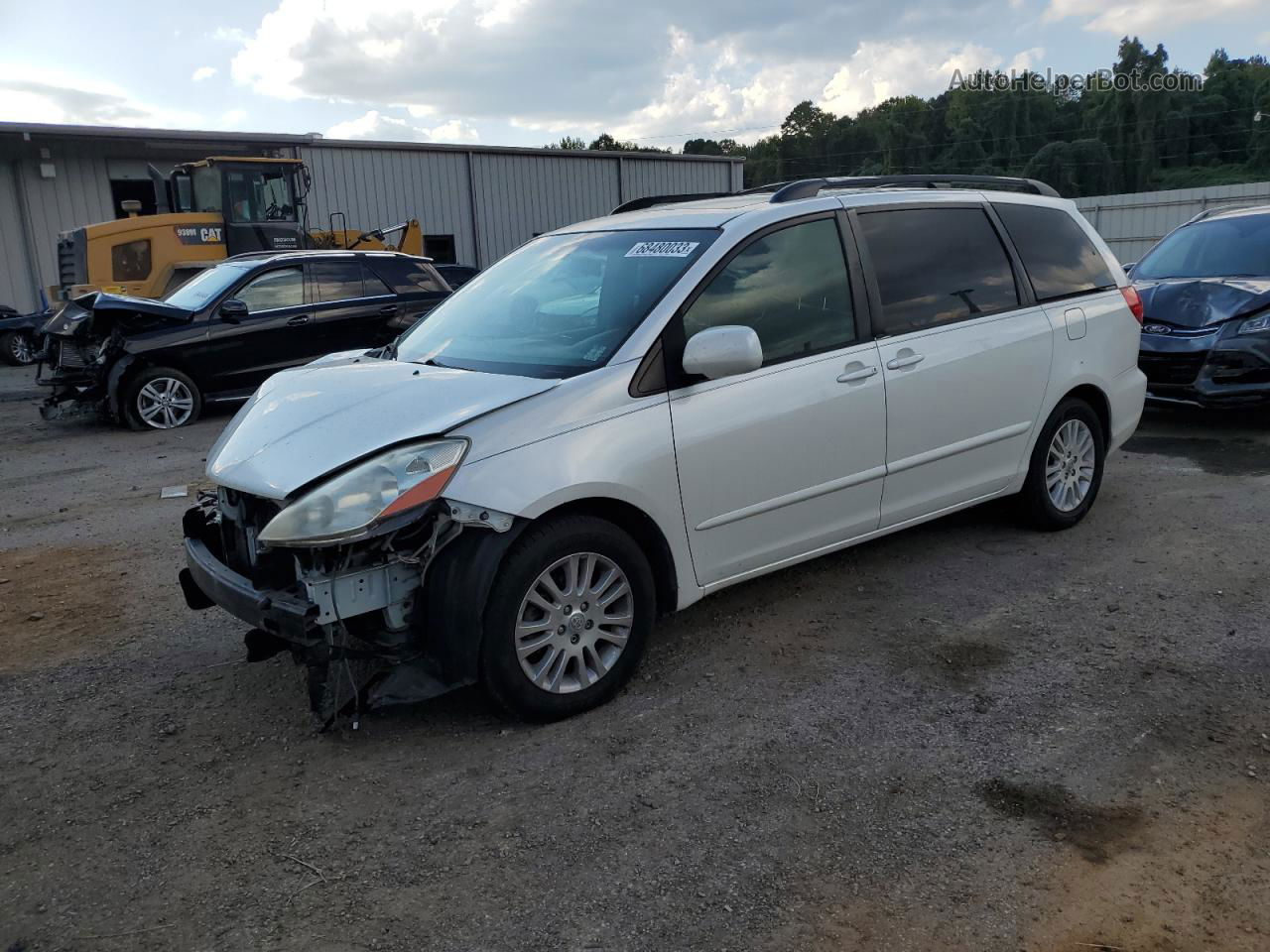 2010 Toyota Sienna Xle White vin: 5TDYK4CC7AS316116