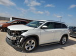 2016 Toyota Highlander Limited White vin: 5TDYKRFH1GS143562