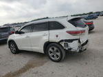 2016 Toyota Highlander Limited White vin: 5TDYKRFH2GS185786