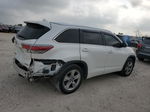 2016 Toyota Highlander Limited White vin: 5TDYKRFH2GS185786