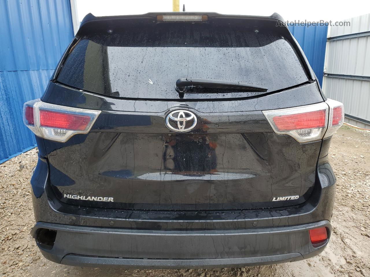 2016 Toyota Highlander Limited Black vin: 5TDYKRFH4GS157617