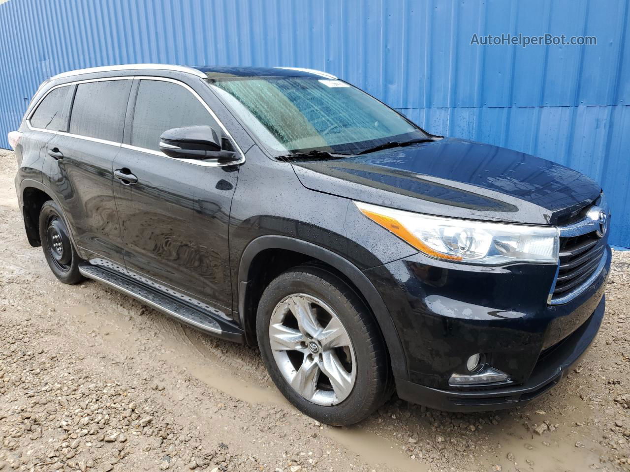 2016 Toyota Highlander Limited Черный vin: 5TDYKRFH4GS157617