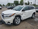 2016 Toyota Highlander Limited White vin: 5TDYKRFH7GS172080