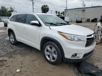 2016 Toyota Highlander Limited White vin: 5TDYKRFH7GS172080