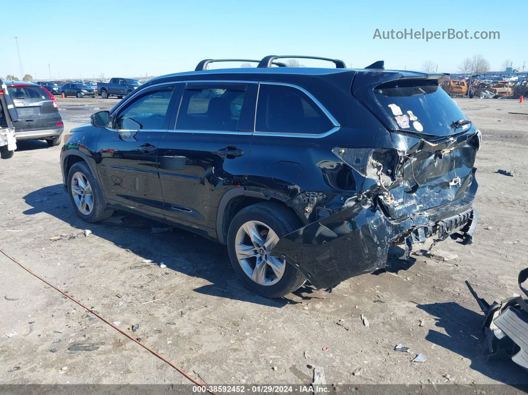 2016 Toyota Highlander Limited Platinum V6 Черный vin: 5TDYKRFH8GS141078