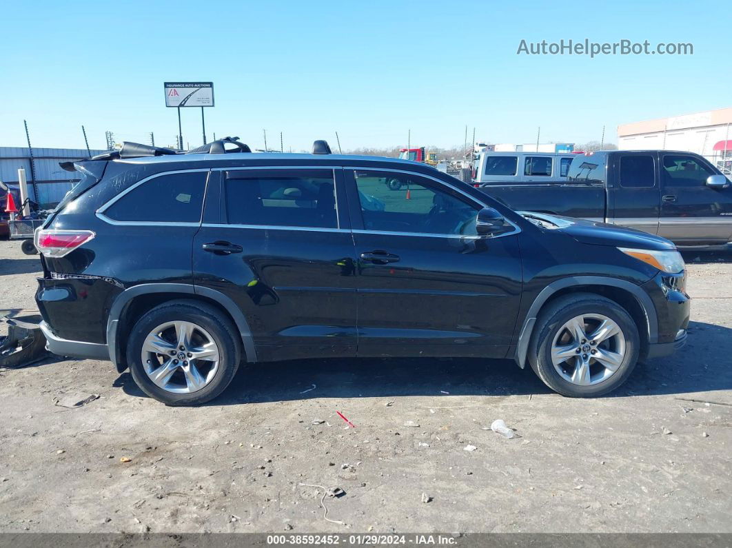 2016 Toyota Highlander Limited Platinum V6 Black vin: 5TDYKRFH8GS141078