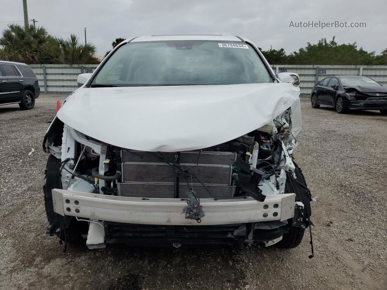 2022 Toyota Sienna Xle White vin: 5TDYRKEC0NS114219