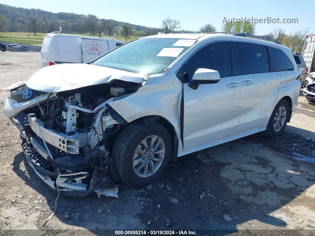 2022 Toyota Sienna Xle White vin: 5TDYRKEC2NS087671