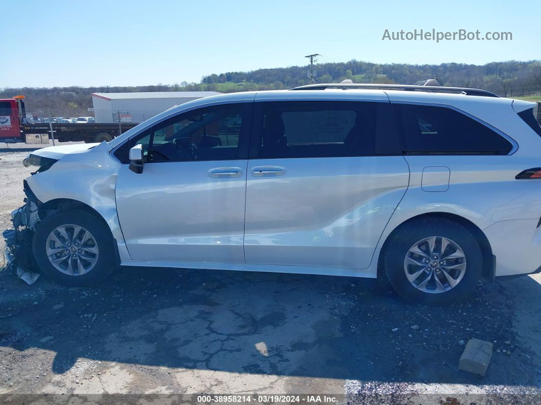 2022 Toyota Sienna Xle White vin: 5TDYRKEC2NS087671