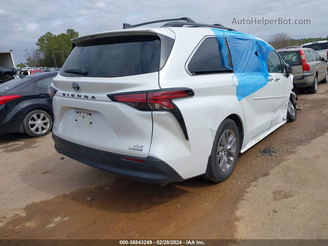 2022 Toyota Sienna Xle Белый vin: 5TDYRKEC2NS116201