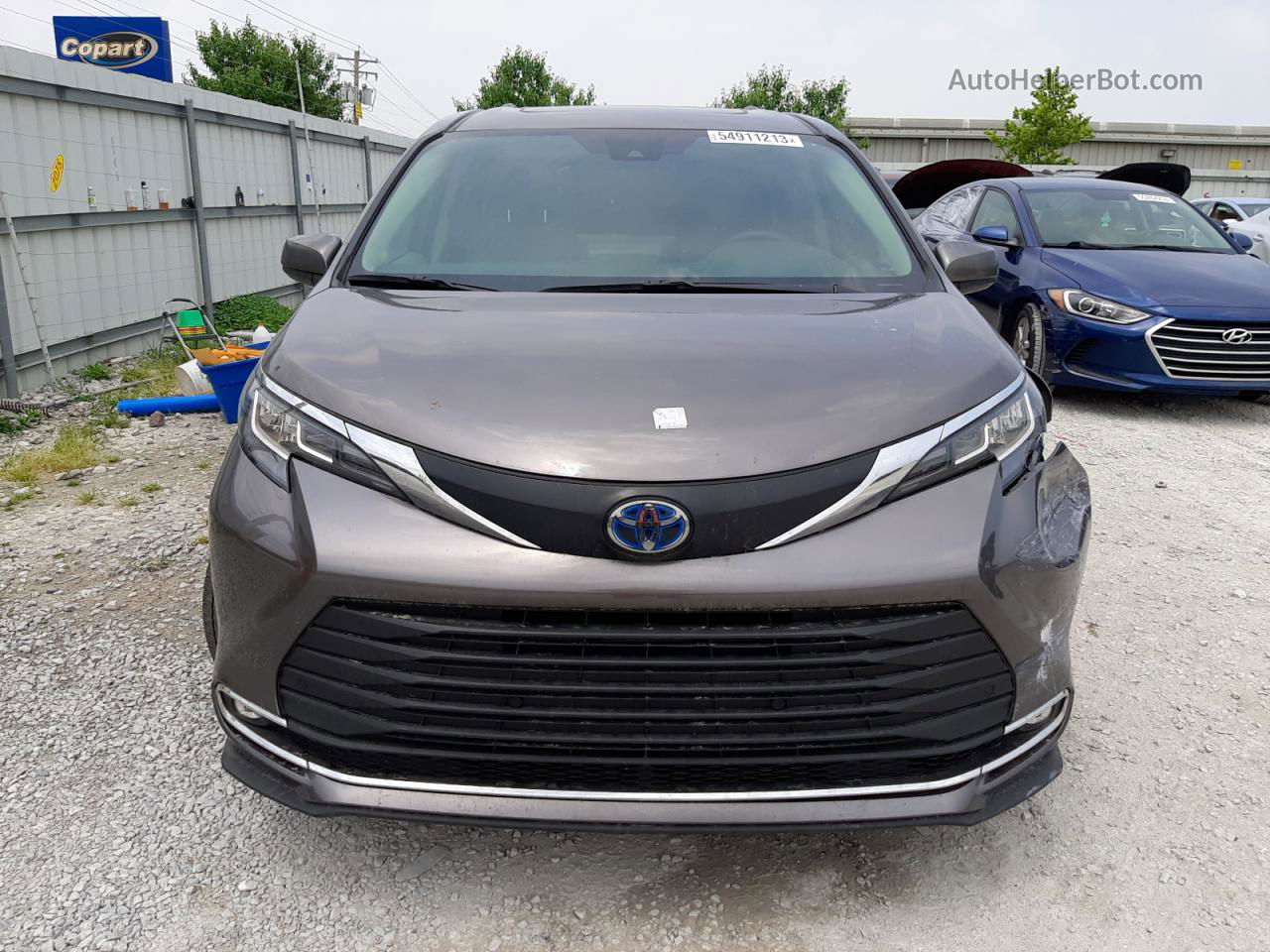 2022 Toyota Sienna Xle Gray vin: 5TDYRKEC2NS123021