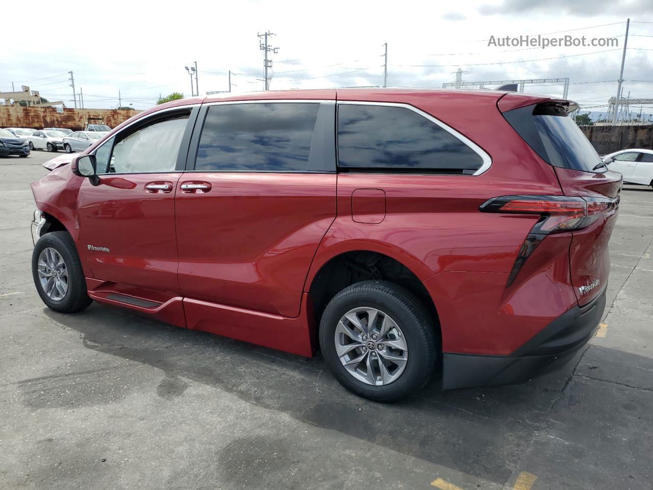 2022 Toyota Sienna Xle Red vin: 5TDYRKEC2NS129661