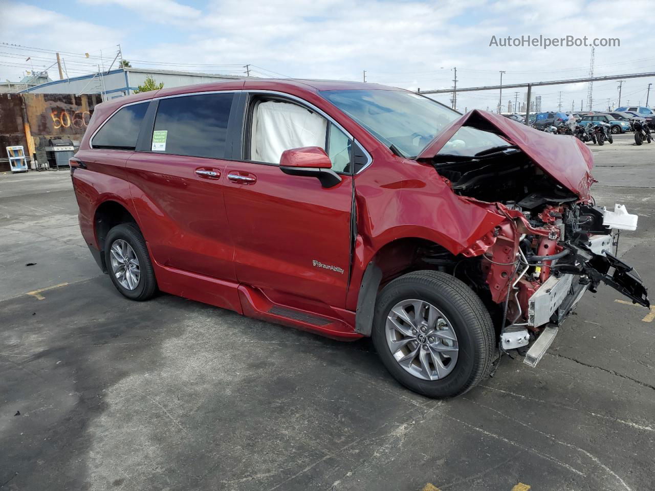 2022 Toyota Sienna Xle Red vin: 5TDYRKEC2NS129661