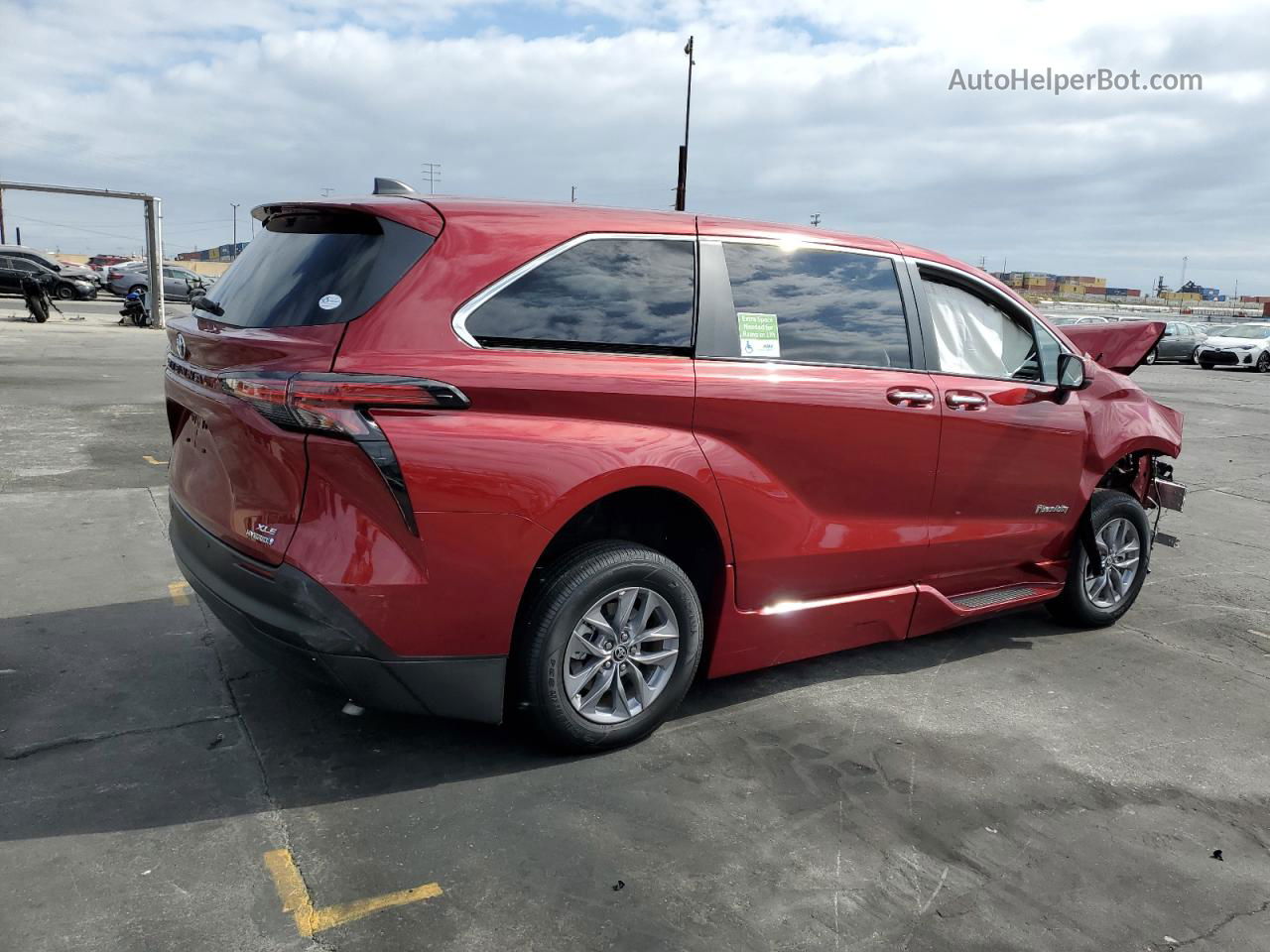 2022 Toyota Sienna Xle Red vin: 5TDYRKEC2NS129661