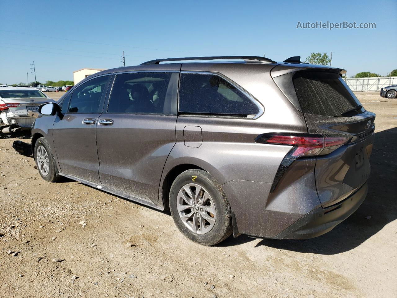 2022 Toyota Sienna Xle Gray vin: 5TDYRKEC3NS105787