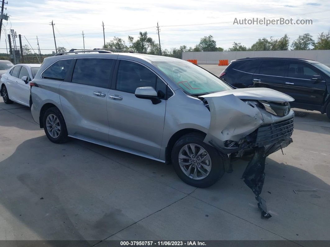 2022 Toyota Sienna Xle Gray vin: 5TDYRKEC3NS111282