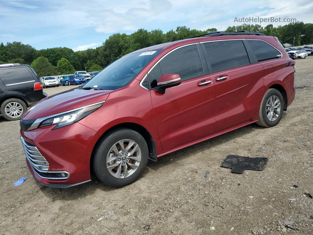 2022 Toyota Sienna Xle Red vin: 5TDYRKEC3NS121780