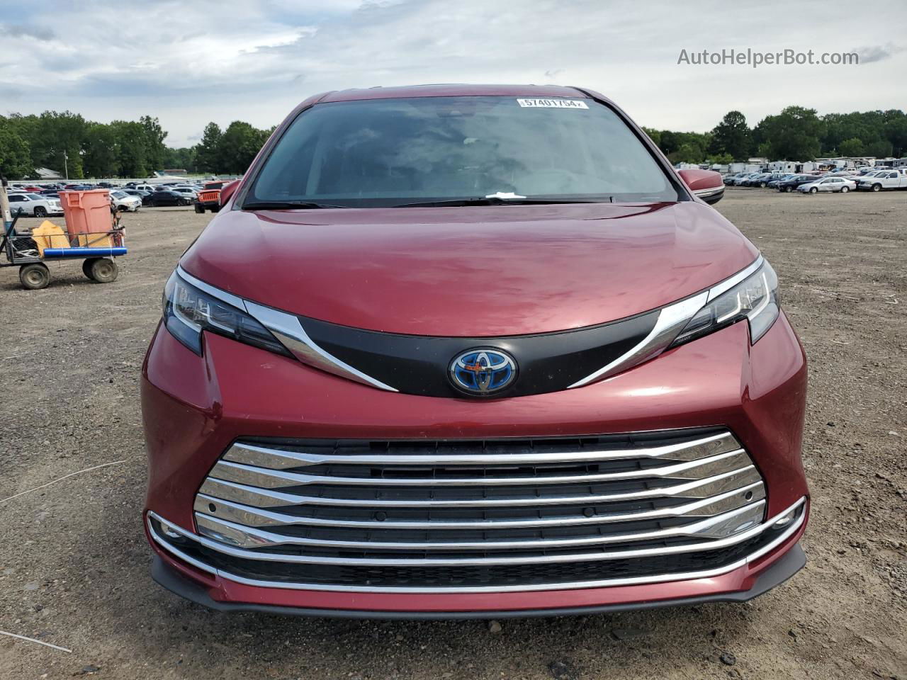 2022 Toyota Sienna Xle Red vin: 5TDYRKEC3NS121780