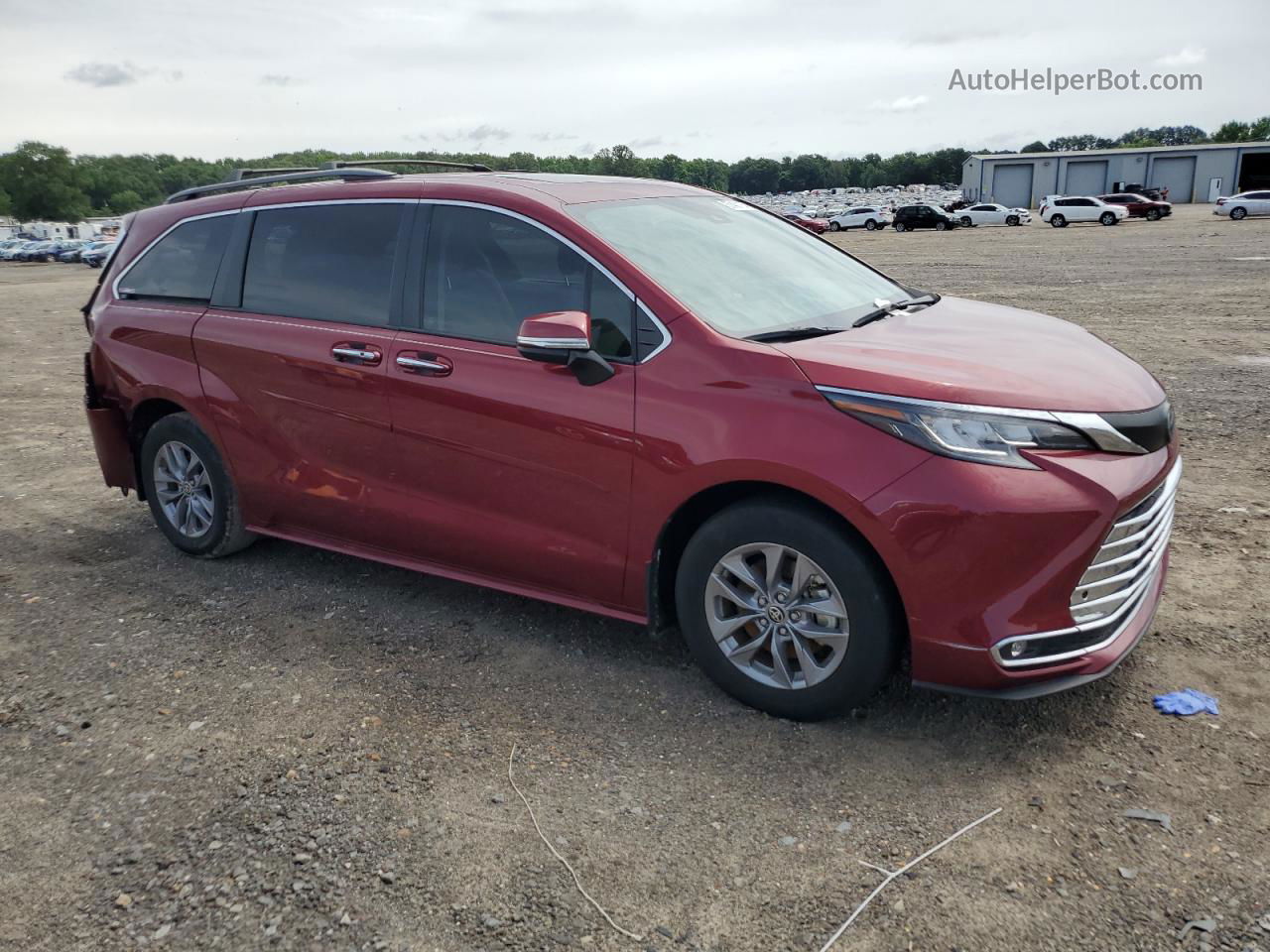 2022 Toyota Sienna Xle Red vin: 5TDYRKEC3NS121780