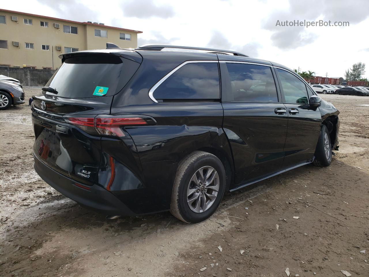 2022 Toyota Sienna Xle Black vin: 5TDYRKEC4NS102106