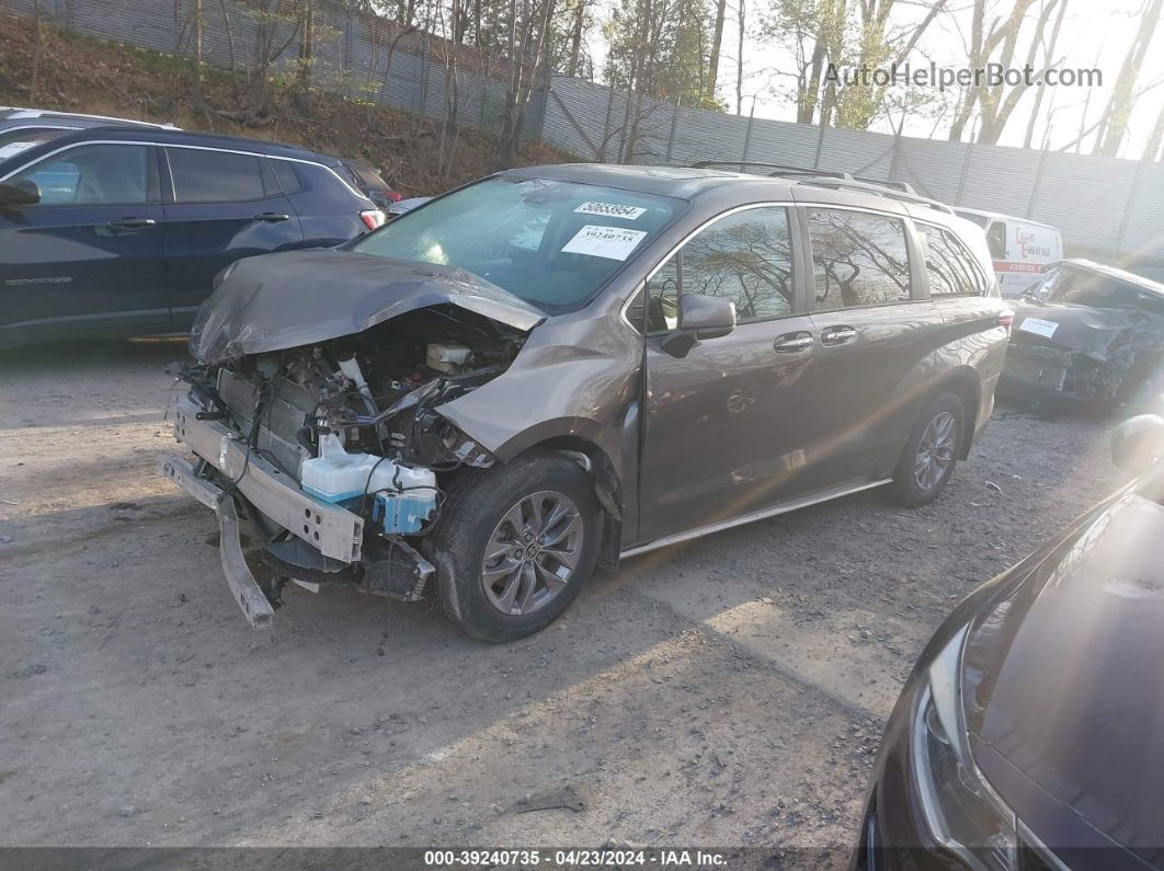 2022 Toyota Sienna Xle Gray vin: 5TDYRKEC4NS111288