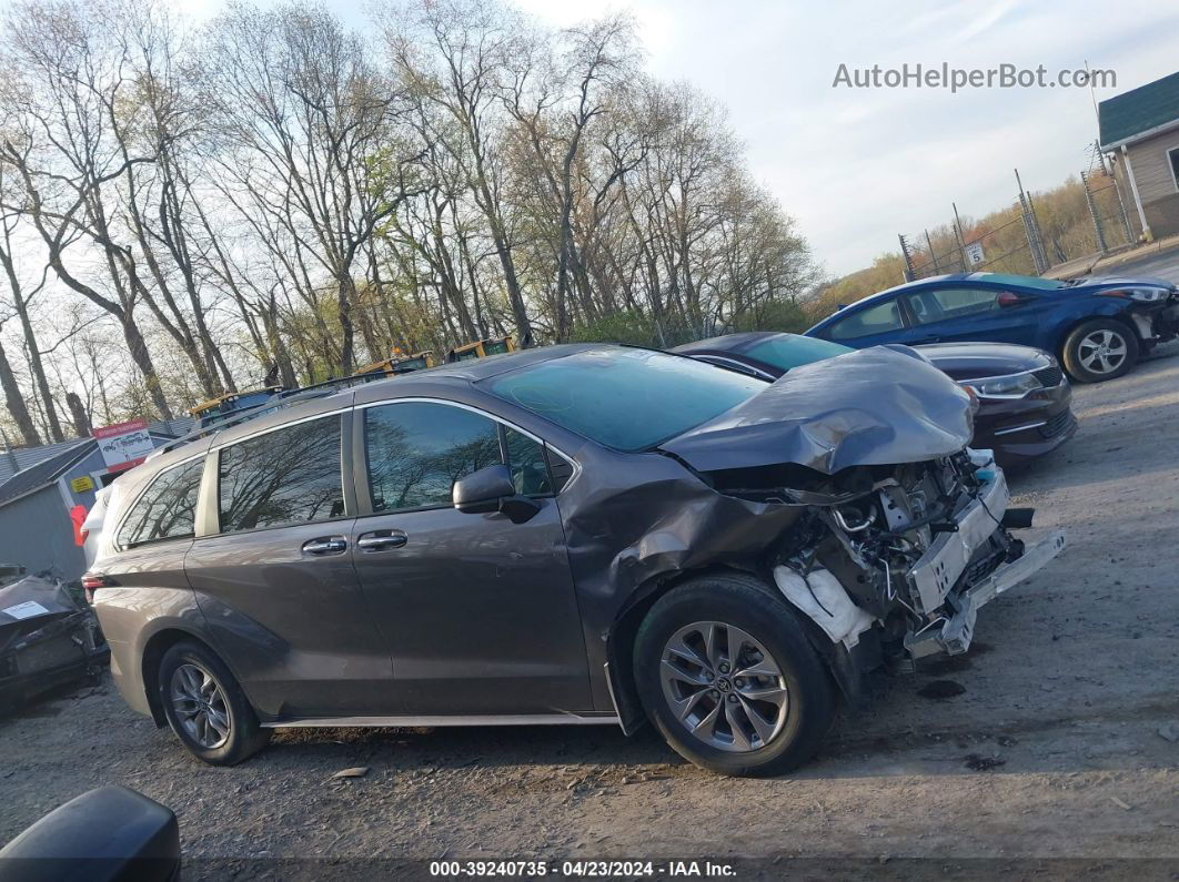 2022 Toyota Sienna Xle Gray vin: 5TDYRKEC4NS111288