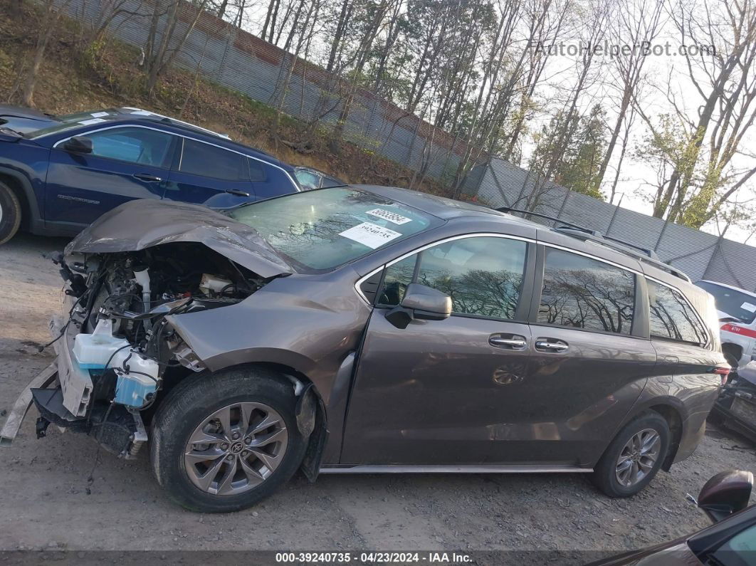 2022 Toyota Sienna Xle Gray vin: 5TDYRKEC4NS111288