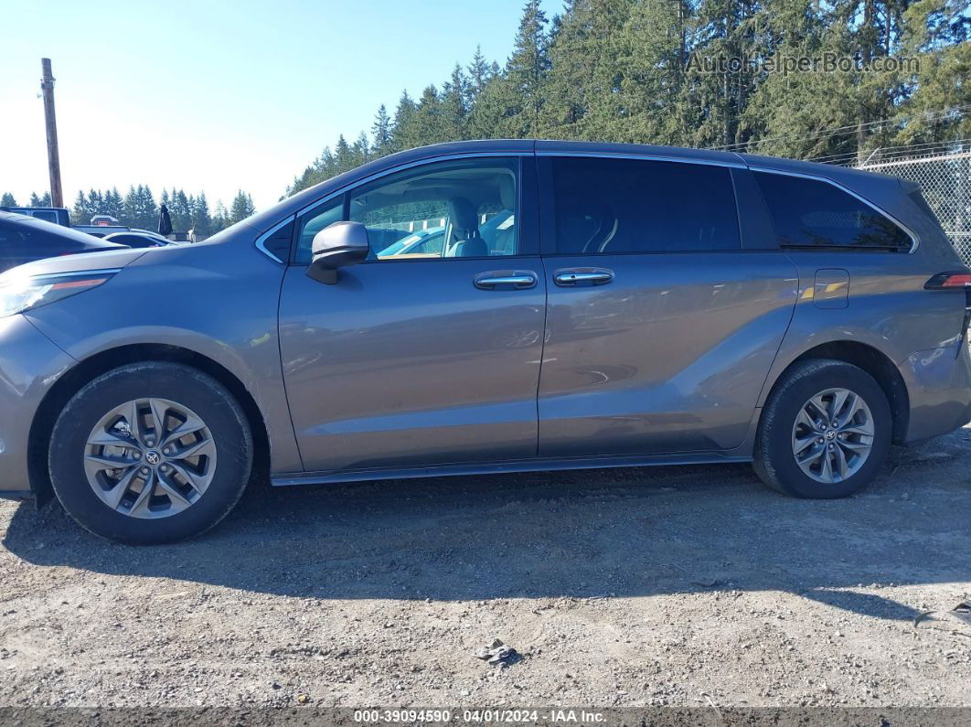 2022 Toyota Sienna Xle Gray vin: 5TDYRKEC4NS118449