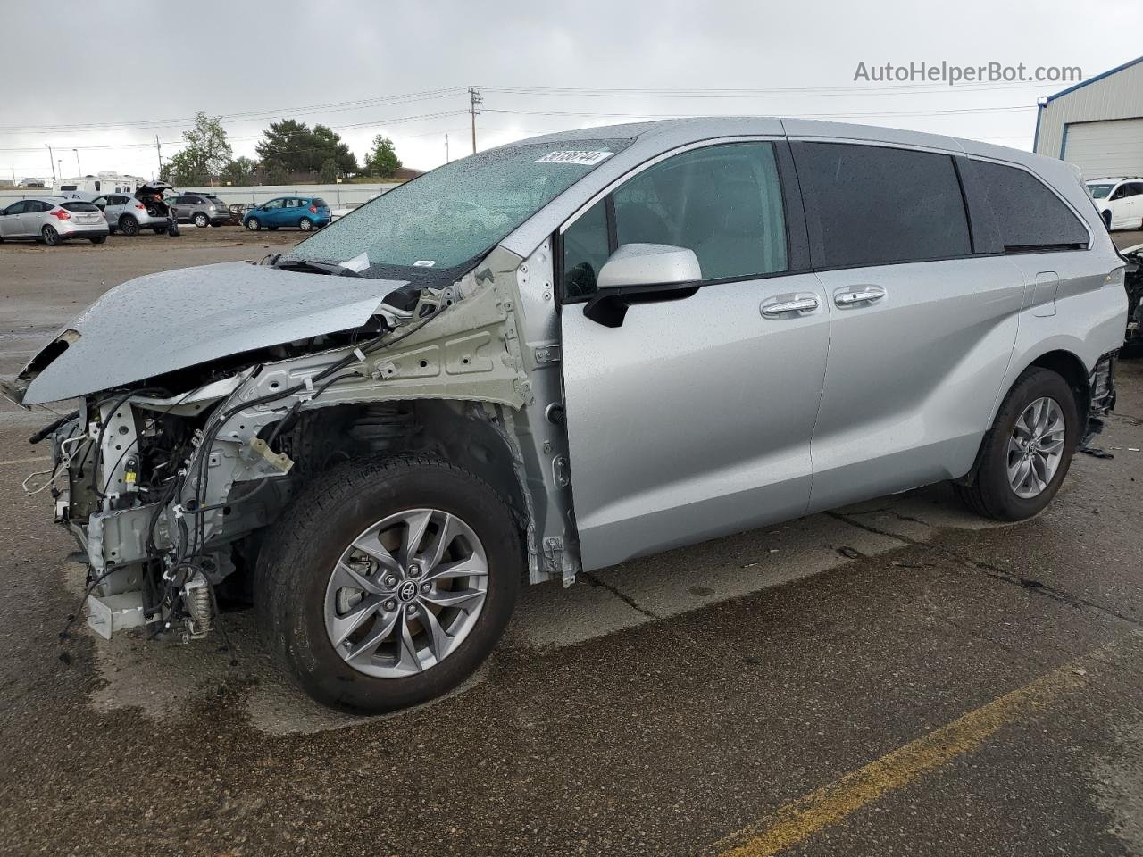 2022 Toyota Sienna Xle Серебряный vin: 5TDYRKEC4NS130603