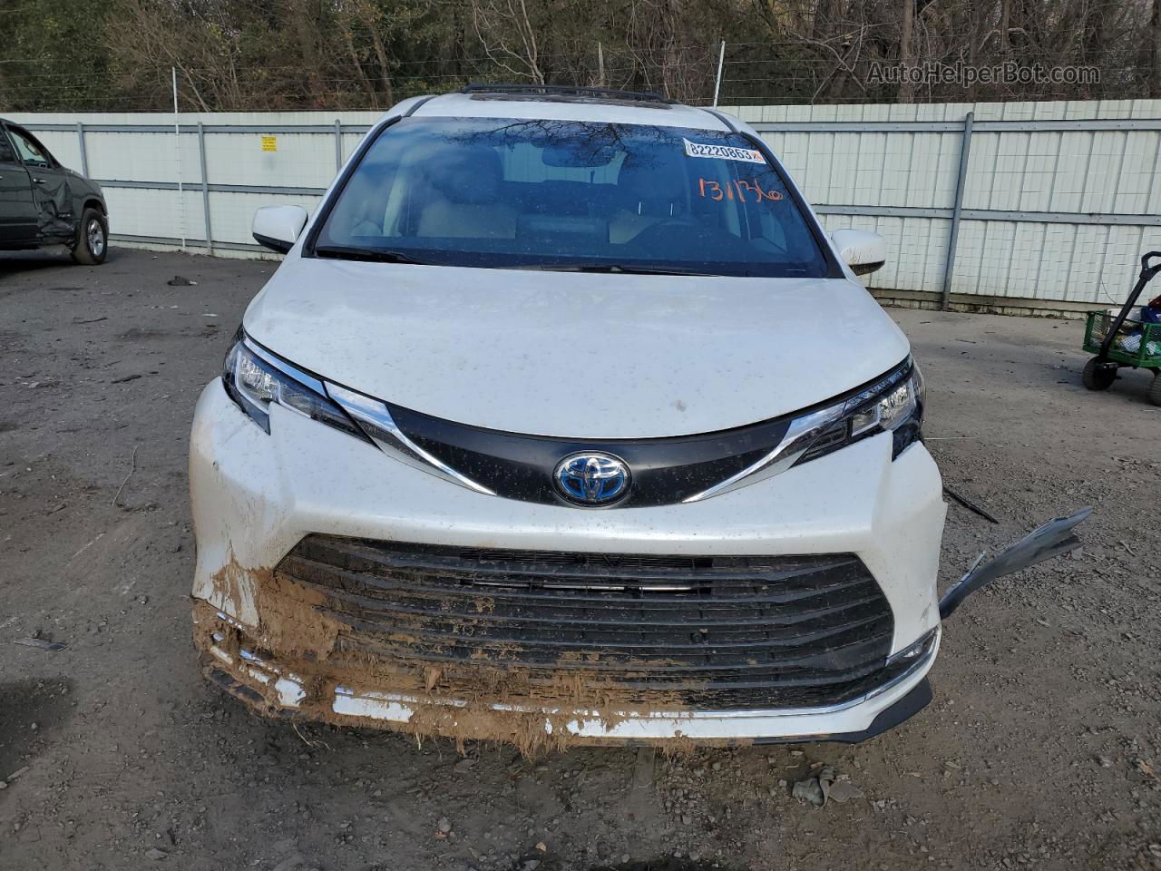 2022 Toyota Sienna Xle Белый vin: 5TDYRKEC4NS131136