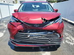 2022 Toyota Sienna Xle Maroon vin: 5TDYRKEC4NS131153