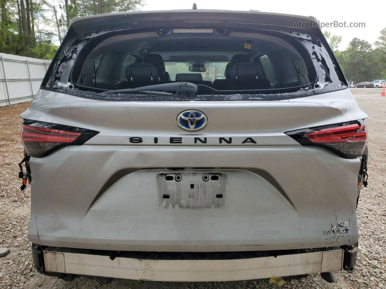 2022 Toyota Sienna Xle Silver vin: 5TDYRKEC5NS075031